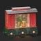Roman 9.5&#x22; Red and Green Swirl Train LED Christmas Tabletop Decor